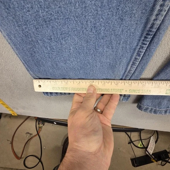 Vans Rowan Jeans Mens Blue Loose Fit Straight Double Knee Skater Y2K Fits 29x30 - Picture 5 of 16